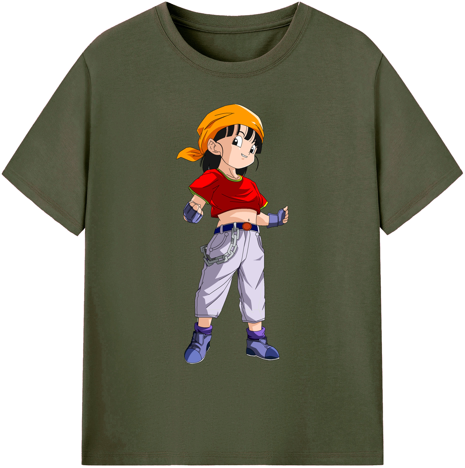 （画像用） ドラゴンボール パン DRAGON BALL Pan 綿100％ メンズ半袖Tシャツ｜肌触りやわらか＆通気性